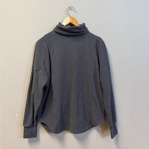 Varley Rainer Roll Neck Turtleneck Jumper Sweatshirt Brushed Rib